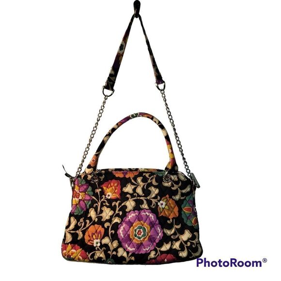 Vera Bradley floral chain strap hand bag Suzani print - Picture 1 of 6